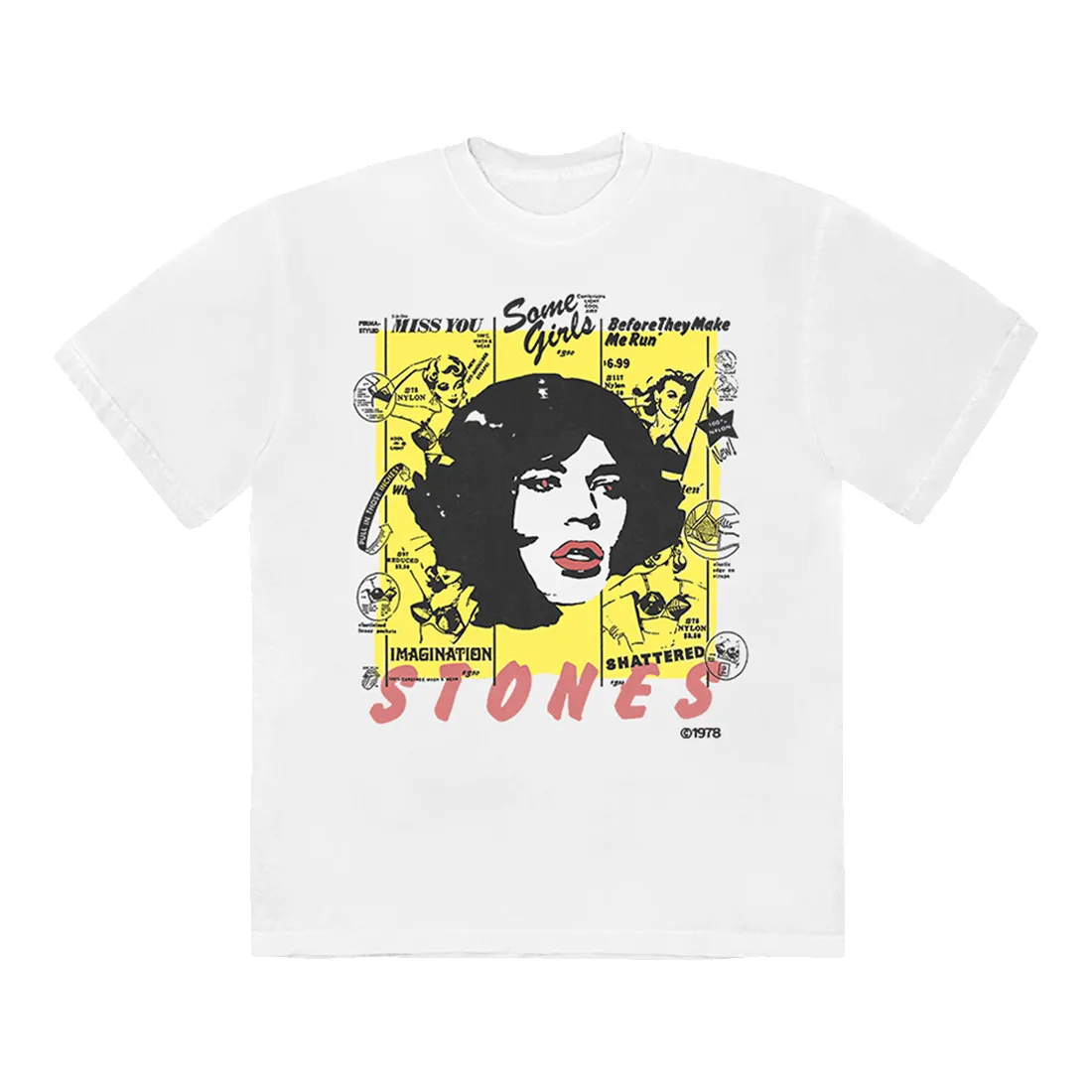 Some Girls Collage T-Shirt sold by the Rolling Stones