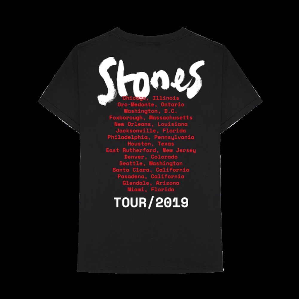 2019 No Filter Black T-Shirt sold by the Rolling Stones product image thumbnail 3