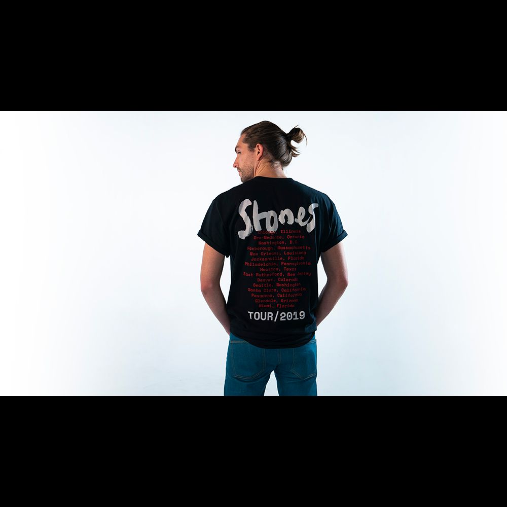 2019 No Filter Black T-Shirt sold by the Rolling Stones product image thumbnail 5