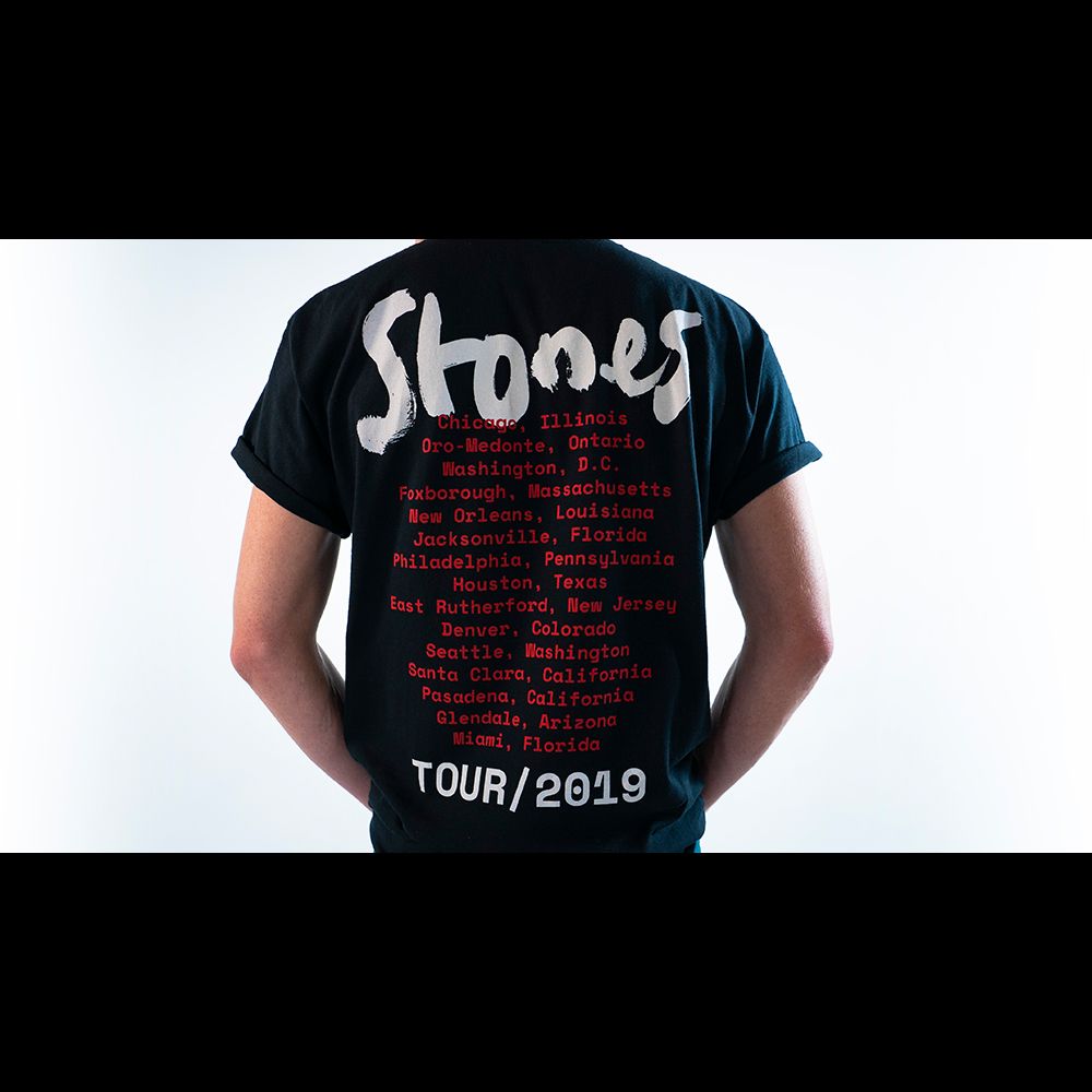 2019 No Filter Black T-Shirt sold by the Rolling Stones product image thumbnail 4