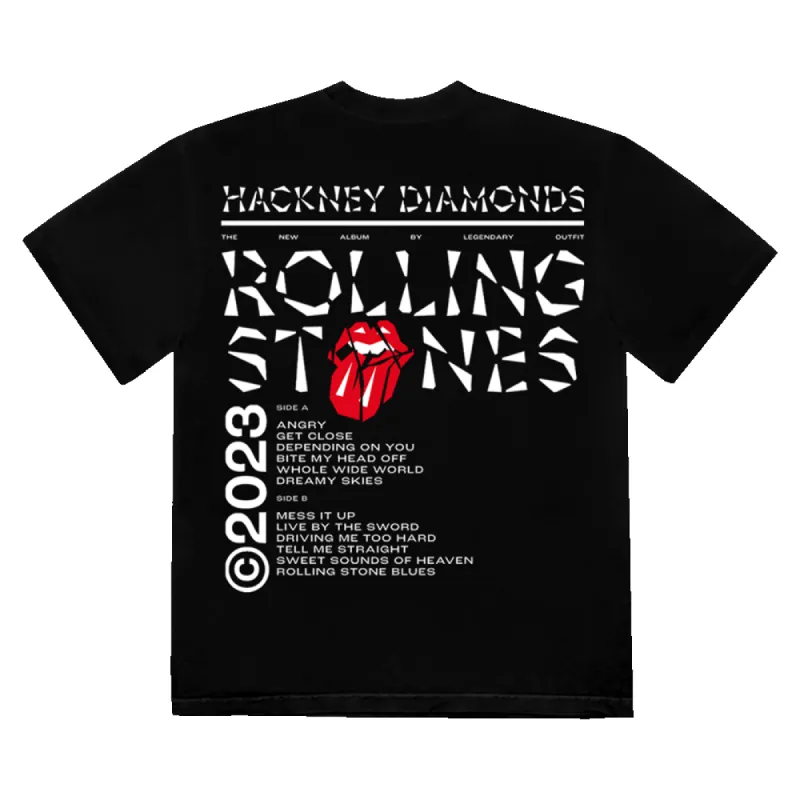 Hackney Diamonds Tracklist T-Shirt sold by the Rolling Stones