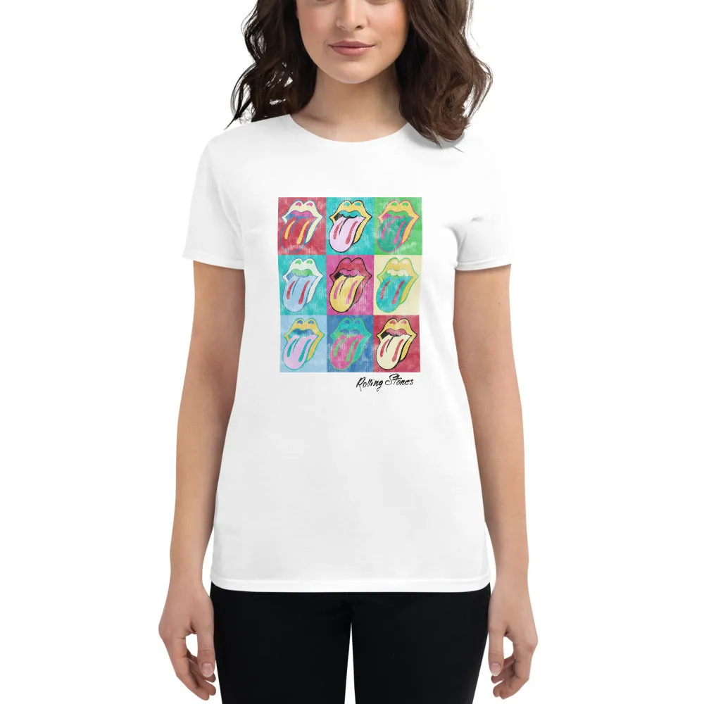 Pop Art Tongue Ladies Fit T-Shirt sold by the Rolling Stones product image thumbnail 2