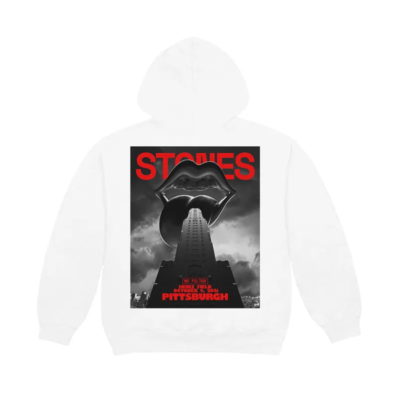 Pittsburgh No Filter 2021 Tour Hoodie made by the Rolling Stones