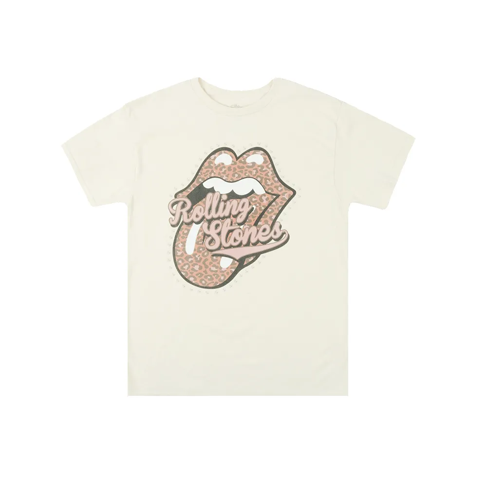 Leopard Varsity Tongue Unisex T-Shirt sold by the Rolling Stones