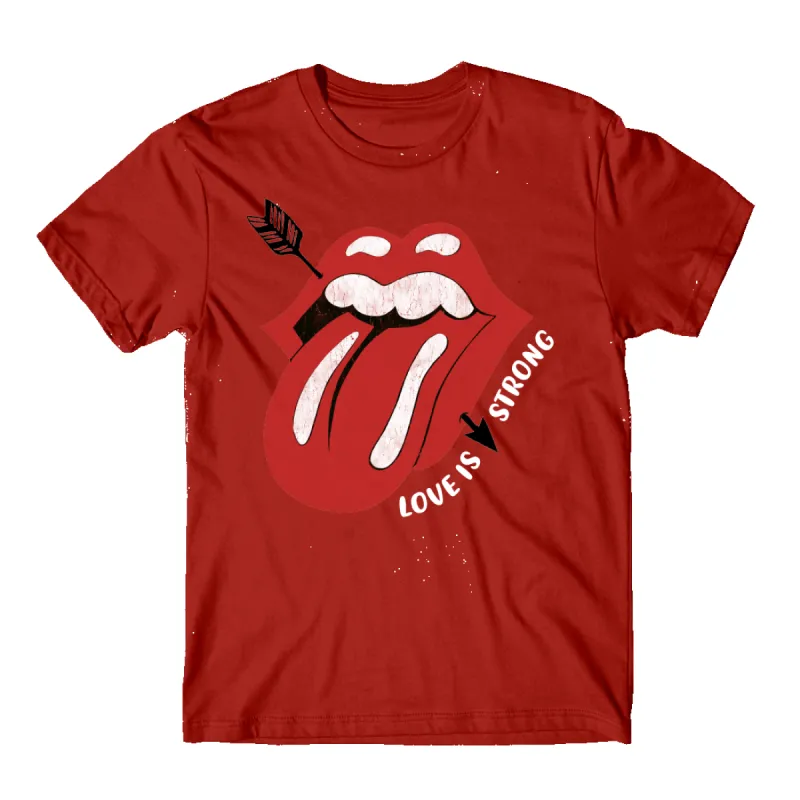 Love Is Strong Red T-Shirt sold by the Rolling Stones