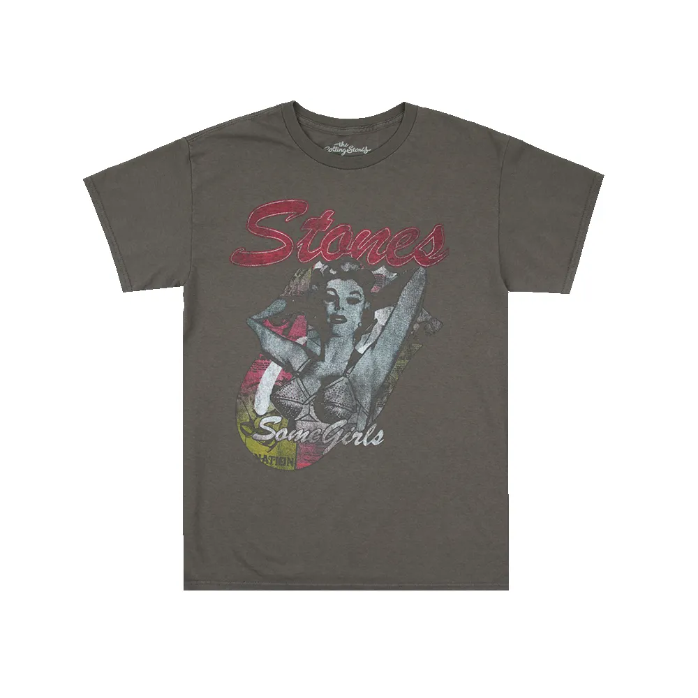 Some Girls Charcoal T-Shirt sold by the Rolling Stones