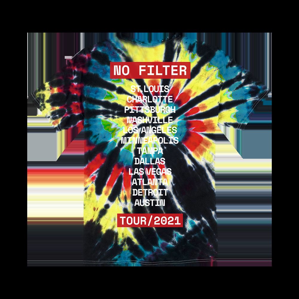 No Filter 2021 Tie Dye T-Shirt sold by the Rolling Stones product image thumbnail 2