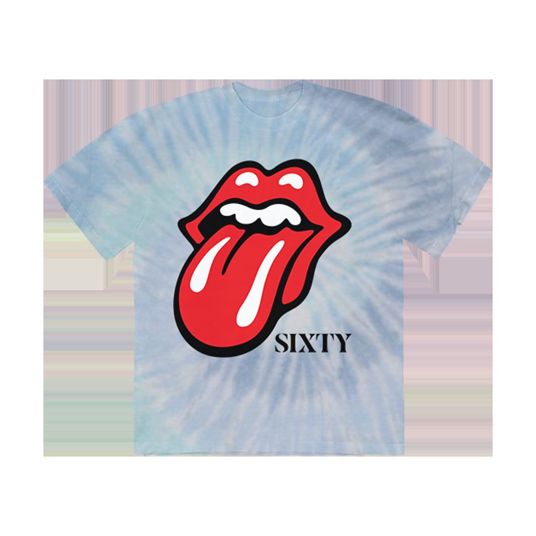SIXTY Tie Dye Dateback T-Shirt sold by the Rolling Stones