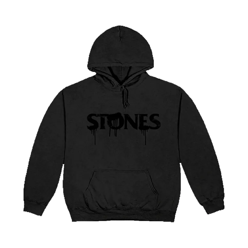 Black On Black Hoodie sold by the Rolling Stones