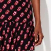 Triya x Stones Tongue Print Mini Silk Skirt sold by the Rolling Stones