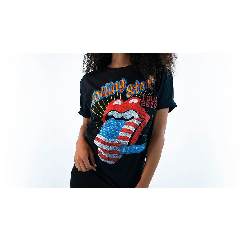 US Flag Tongue Black T-Shirt sold by the Rolling Stones product image thumbnail 4