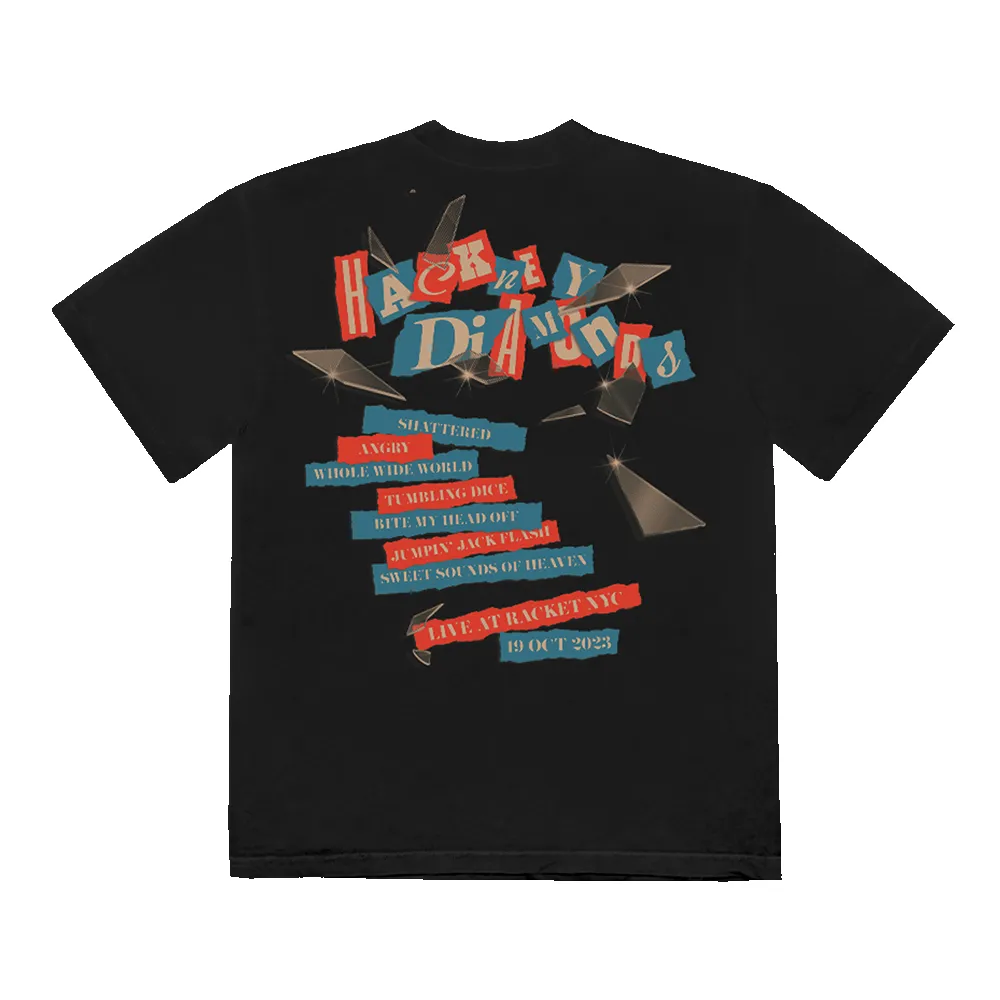 Hackney Diamonds Racket Setlist T-Shirt sold by the Rolling Stones product image thumbnail 2