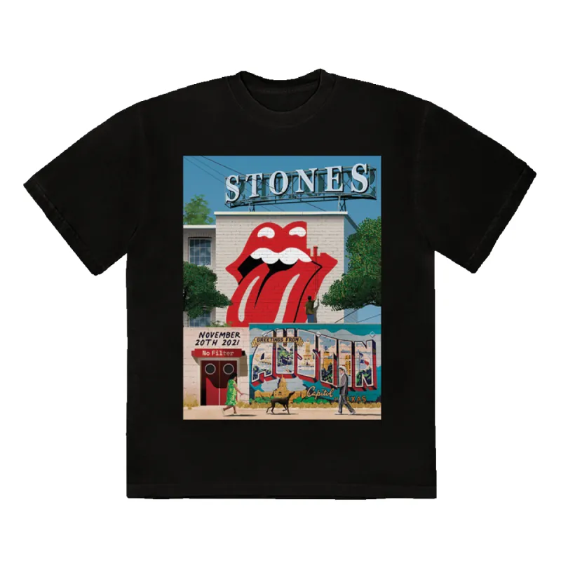 Austin No Filter Tour 2021 T-Shirt sold by the Rolling Stones