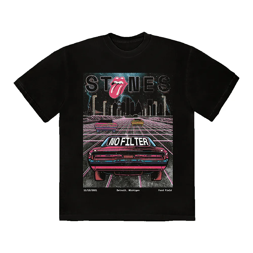 Detroit No Filter Tour 2021 T-Shirt sold by the Rolling Stones