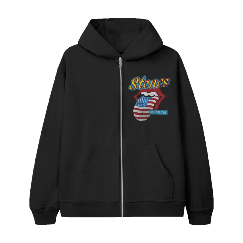 No Filter 2021 Parking Lot Zip Hoodie sold by the Rolling Stones