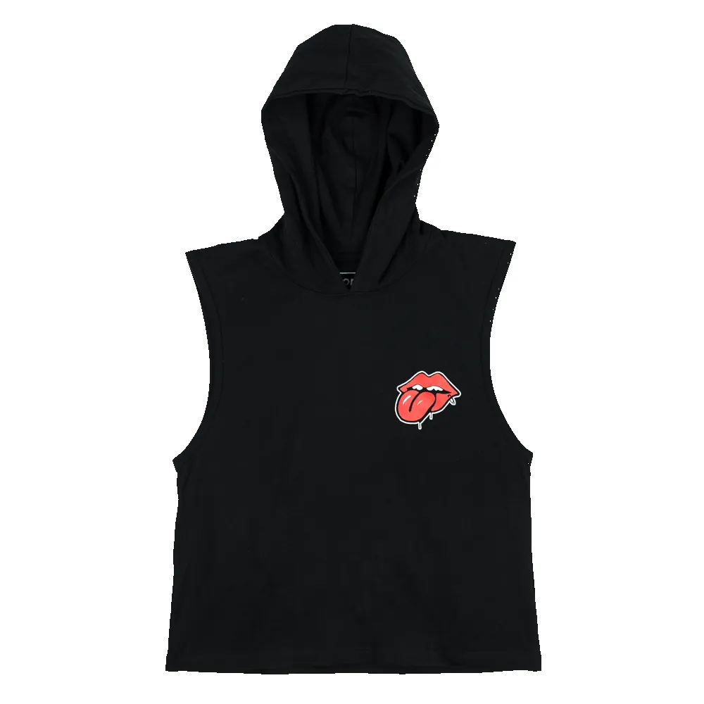 Trevor Andrew x Stones Black Hooded Top sold by the Rolling Stones product image thumbnail 2