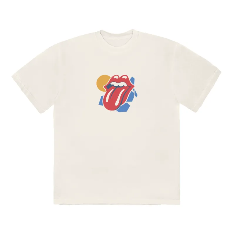 Beige Summer T-Shirt sold by the Rolling Stones