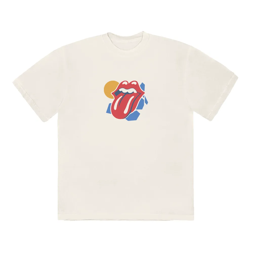 Beige Summer T-Shirt sold by the Rolling Stones