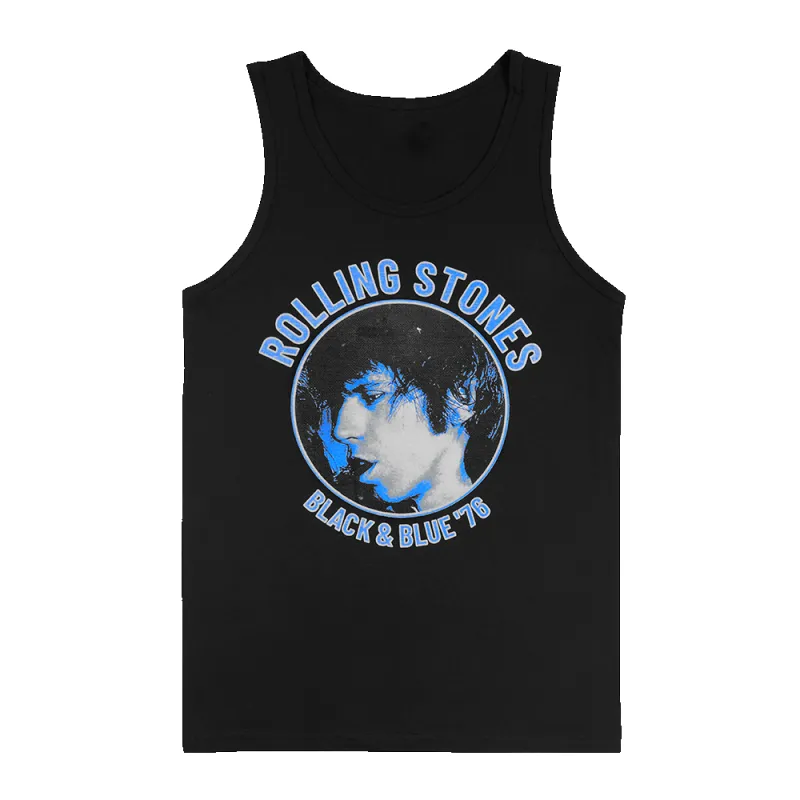 Black and Blue Keith Richards Tank Top sold by the Rolling Stones