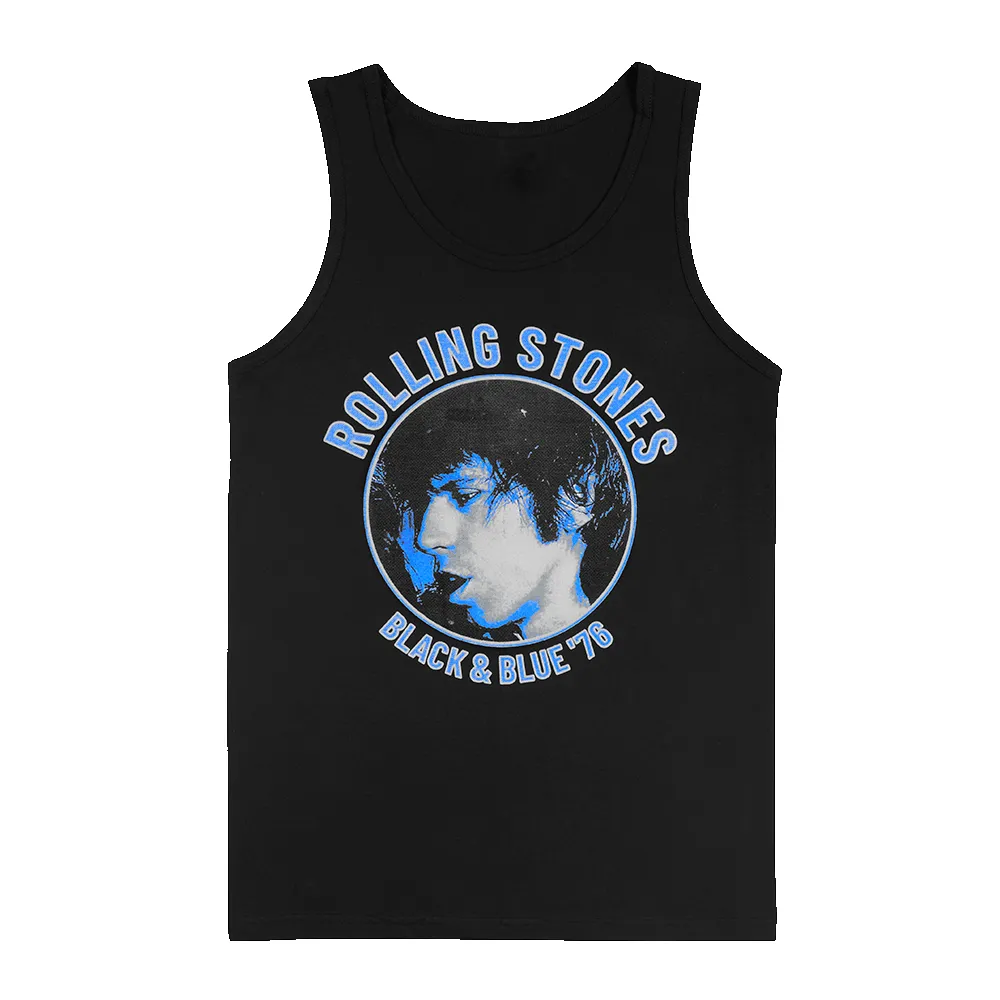 Black and Blue Keith Richards Tank Top sold by the Rolling Stones