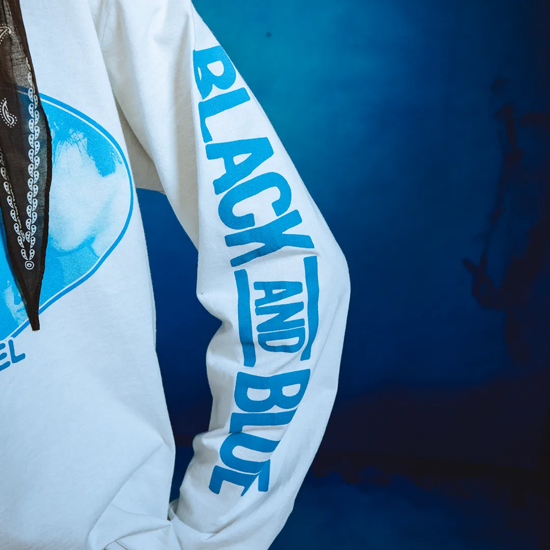 Black and Blue White Longsleeve T-Shirt sold by the Rolling Stones product image thumbnail 3