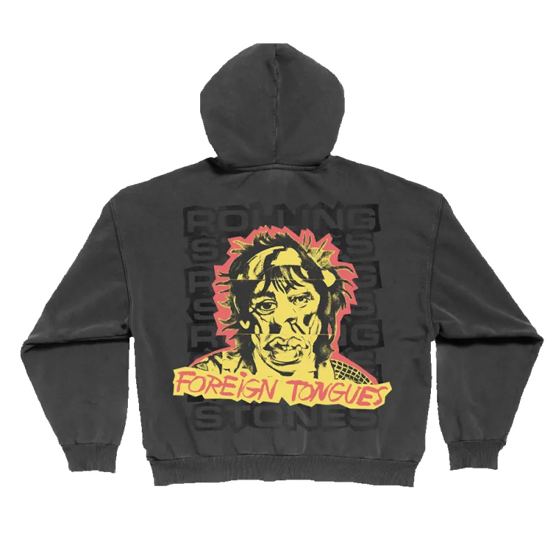 Foreign Tongues Zip Hoodie made by the Rolling Stones