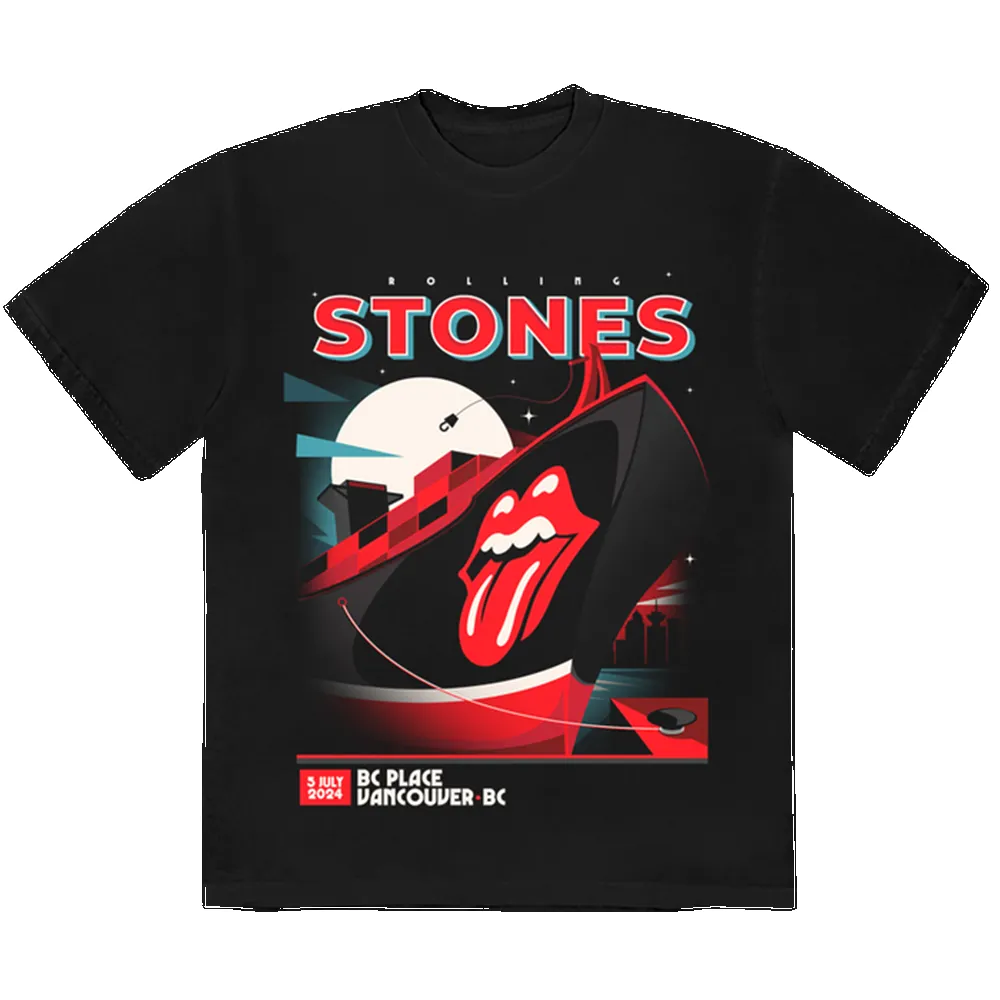 Vancouver, BC 2024 T-Shirt sold by the Rolling Stones