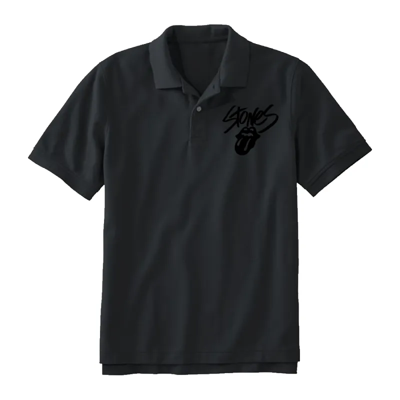 Paint It Black Polo T-Shirt sold by the Rolling Stones