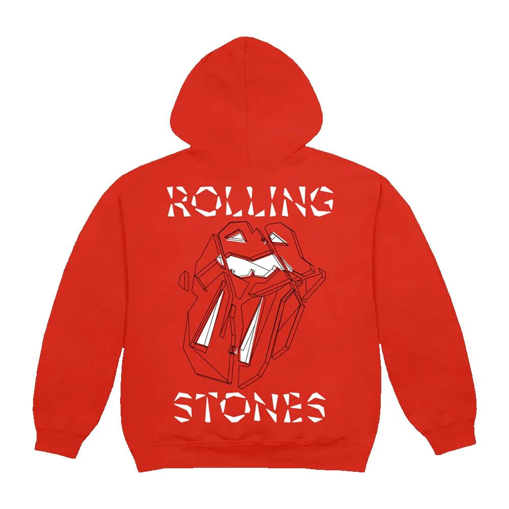 Diamond Tongue Red Hoodie sold by the Rolling Stones product image thumbnail 2