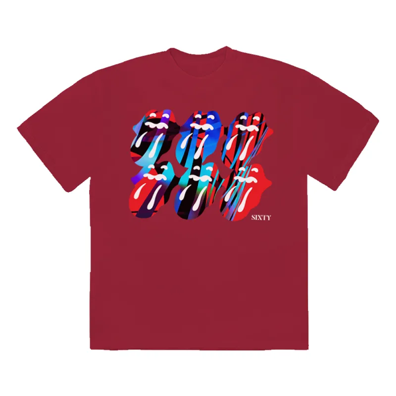 SIXTY Tongue Red T-Shirt sold by the Rolling Stones