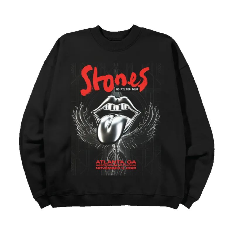Atlanta No Filter Tour 2021 Crewneck sold by the Rolling Stones