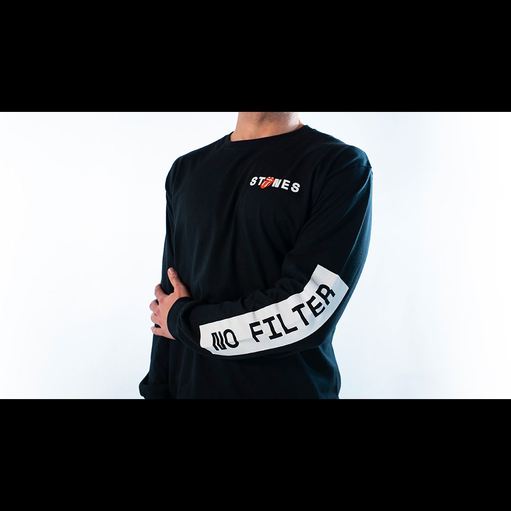 2019 No Filter Black Longsleeve Shirt sold by the Rolling Stones product image thumbnail 3