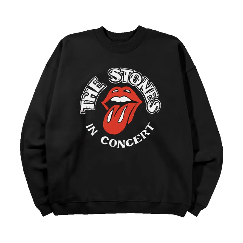 In Concert Crewneck sold by the Rolling Stones