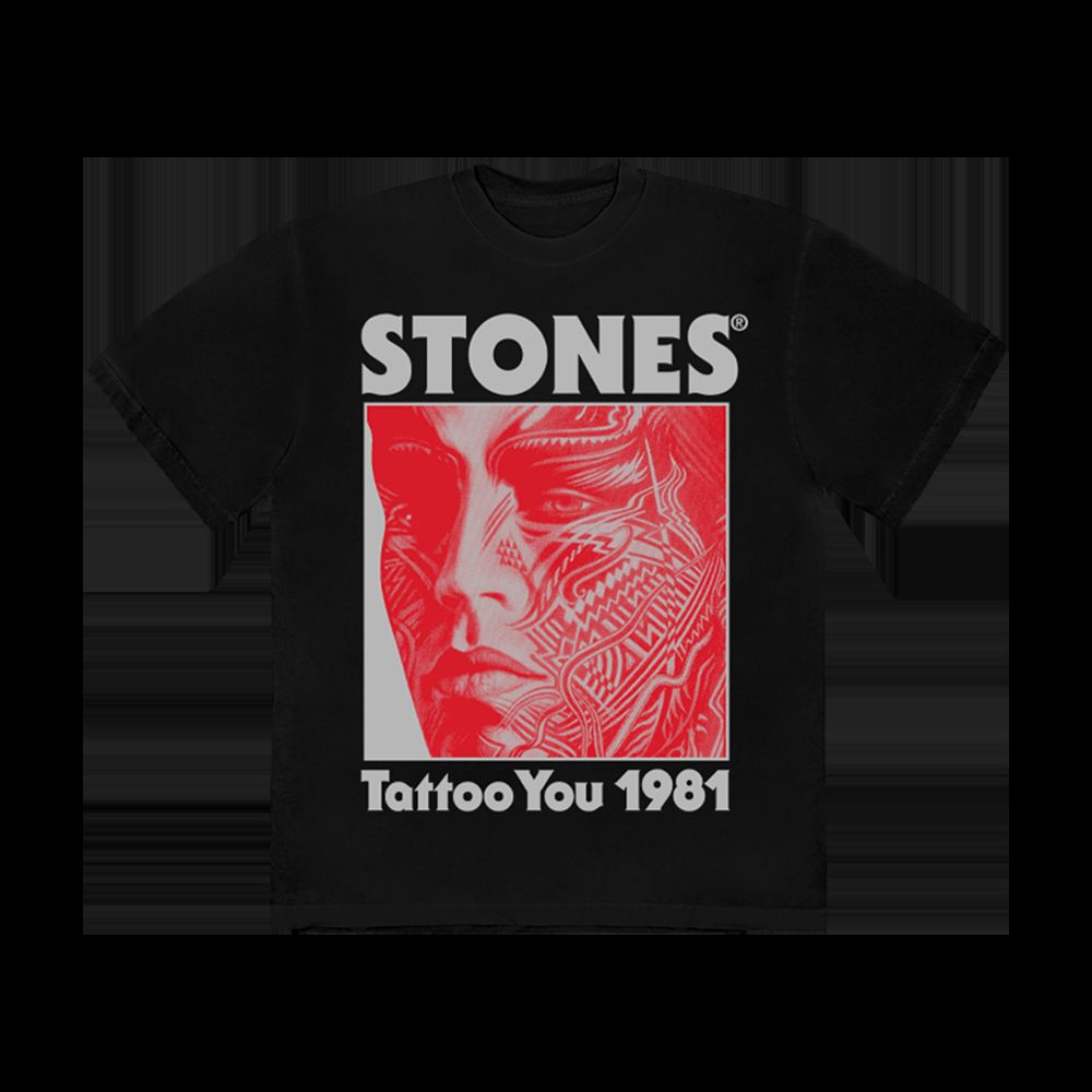 Tattoo You 40th Anniversary Black T-Shirt sold by the Rolling Stones