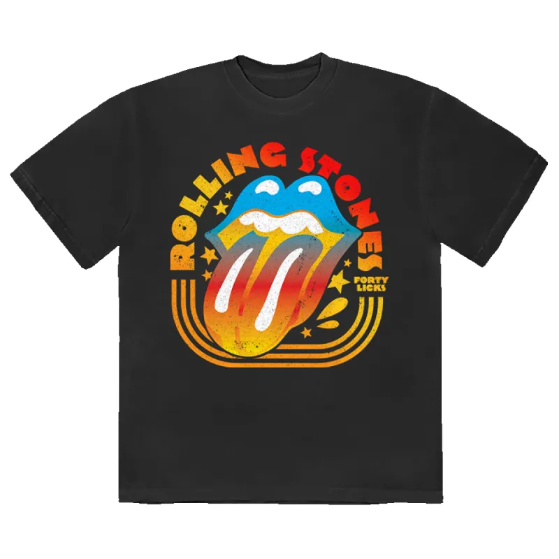 Forty Licks Gradient T-Shirt sold by the Rolling Stones
