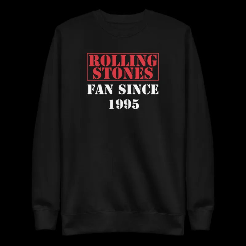 Fan Since Crewneck Sweatshirt sold by the Rolling Stones