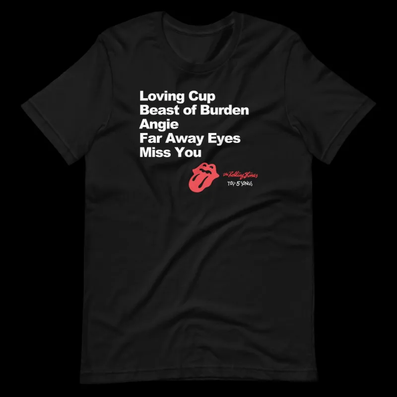 Playlist T-Shirt sold by the Rolling Stones