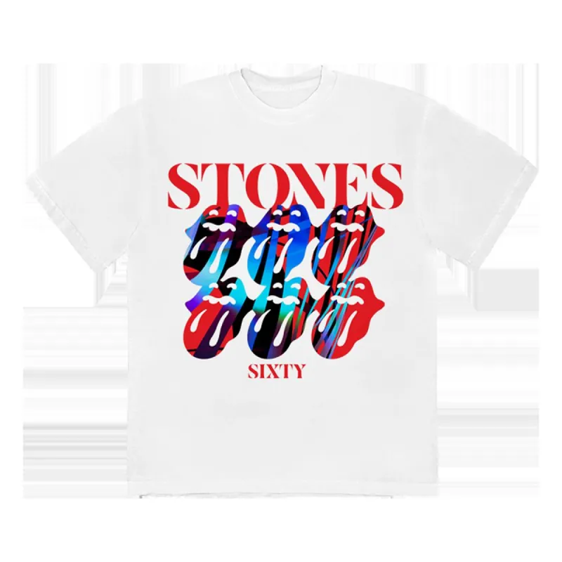 SIXTY Tongue White T-Shirt sold by the Rolling Stones