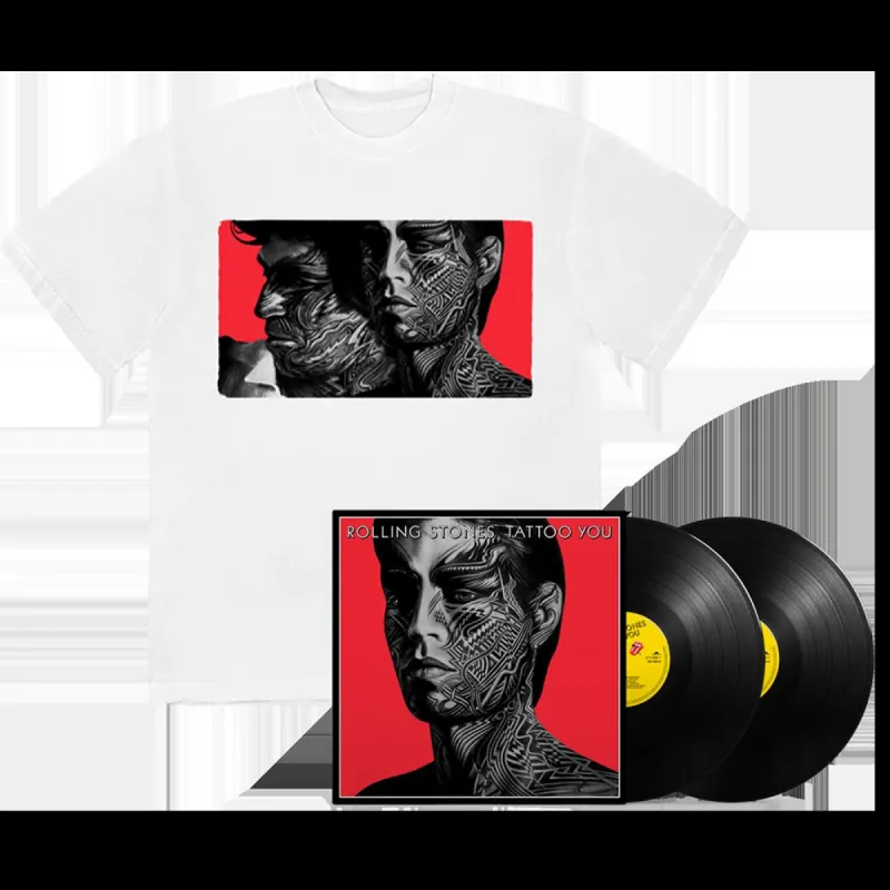 Tattoo You Black 2LP + White T-Shirt sold by the Rolling Stones