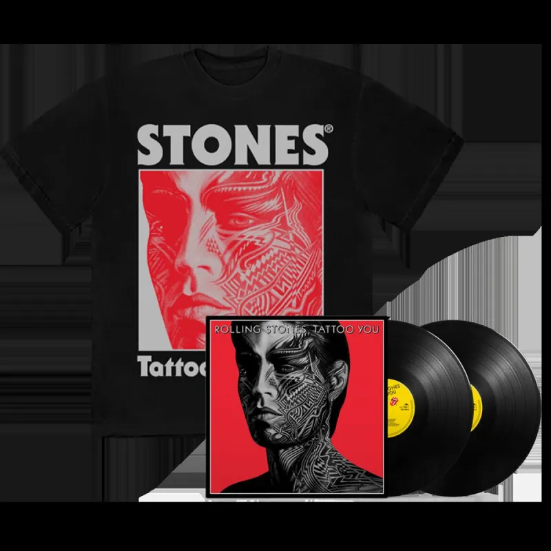 Tattoo You Black 2LP + Black T-Shirt sold by the Rolling Stones