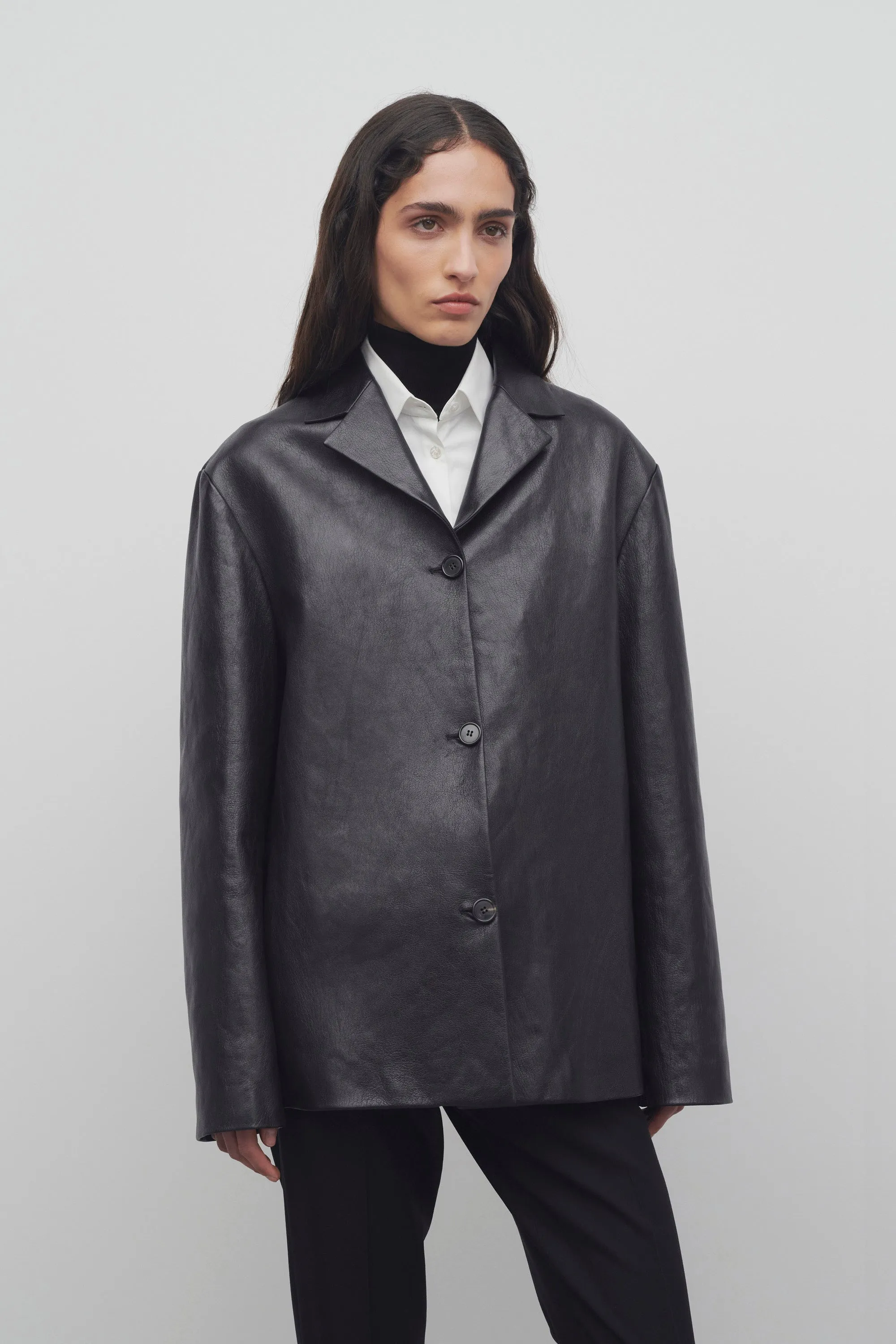 Fabian Jacket in Leather sold by The Row product image thumbnail 3