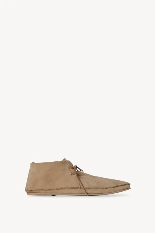 Tyler Lace Up Shoe in Suede sold by The Row