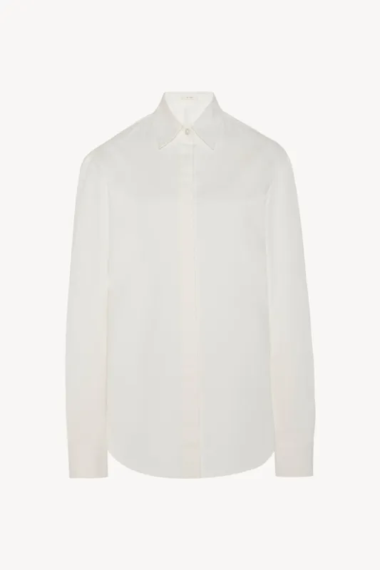 Derica Shirt in Cotton and Cashmere sold by The Row