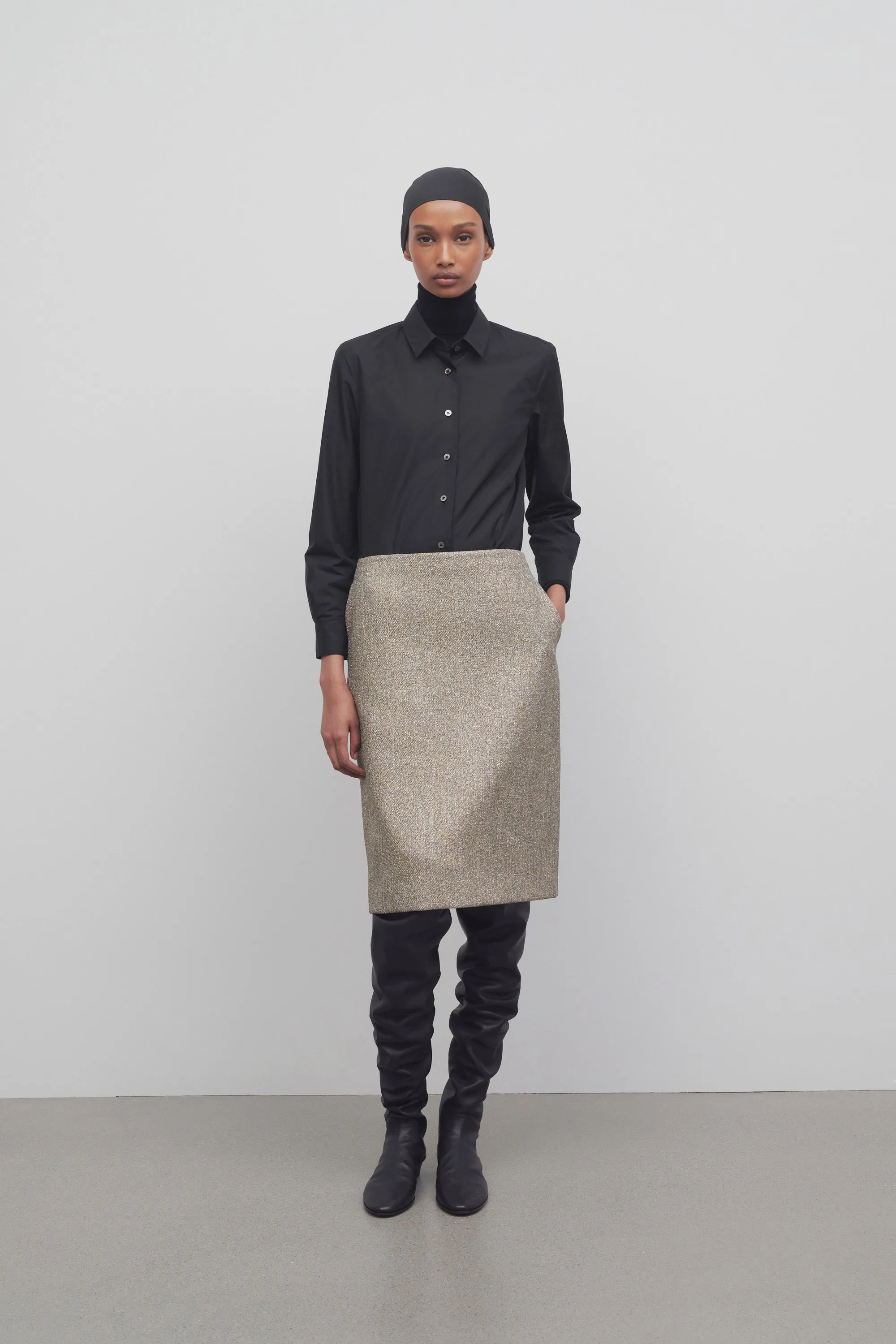 Corinna Skirt in Lurex Canvas sold by The Row product image thumbnail 3