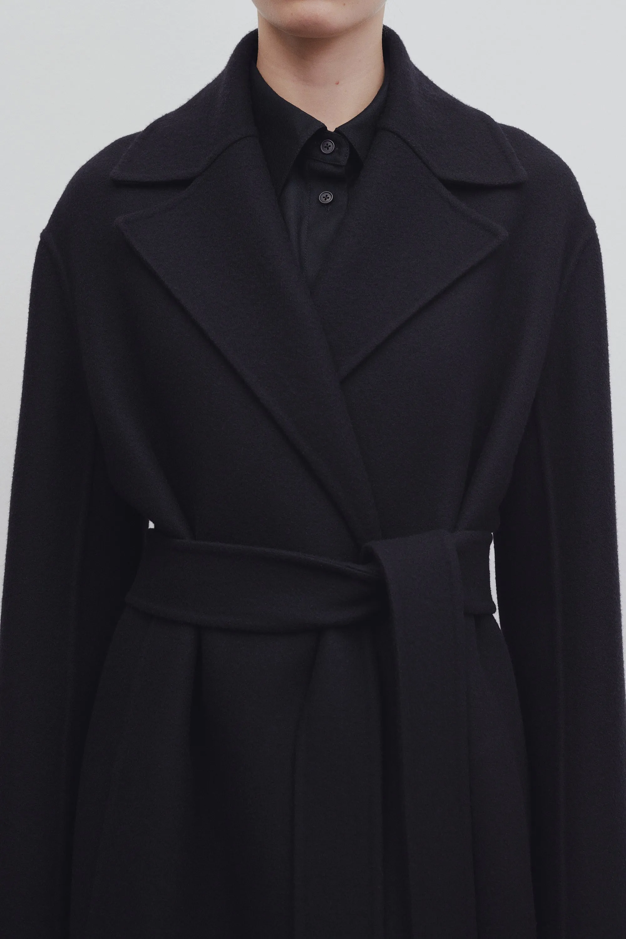 Malika Coat in Wool and Cashmere sold by The Row product image thumbnail 5