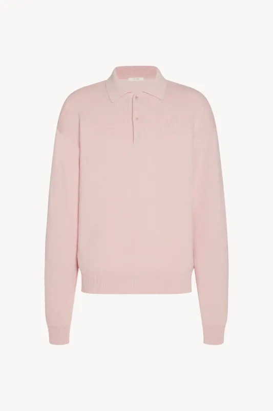 Joyce Polo in Cotton and Cashmere sold by The Row