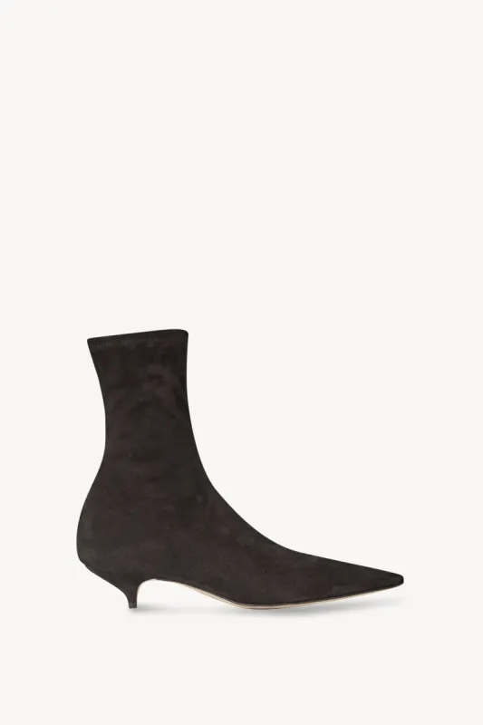 Liisa Kitten Boot in Suede sold by The Row