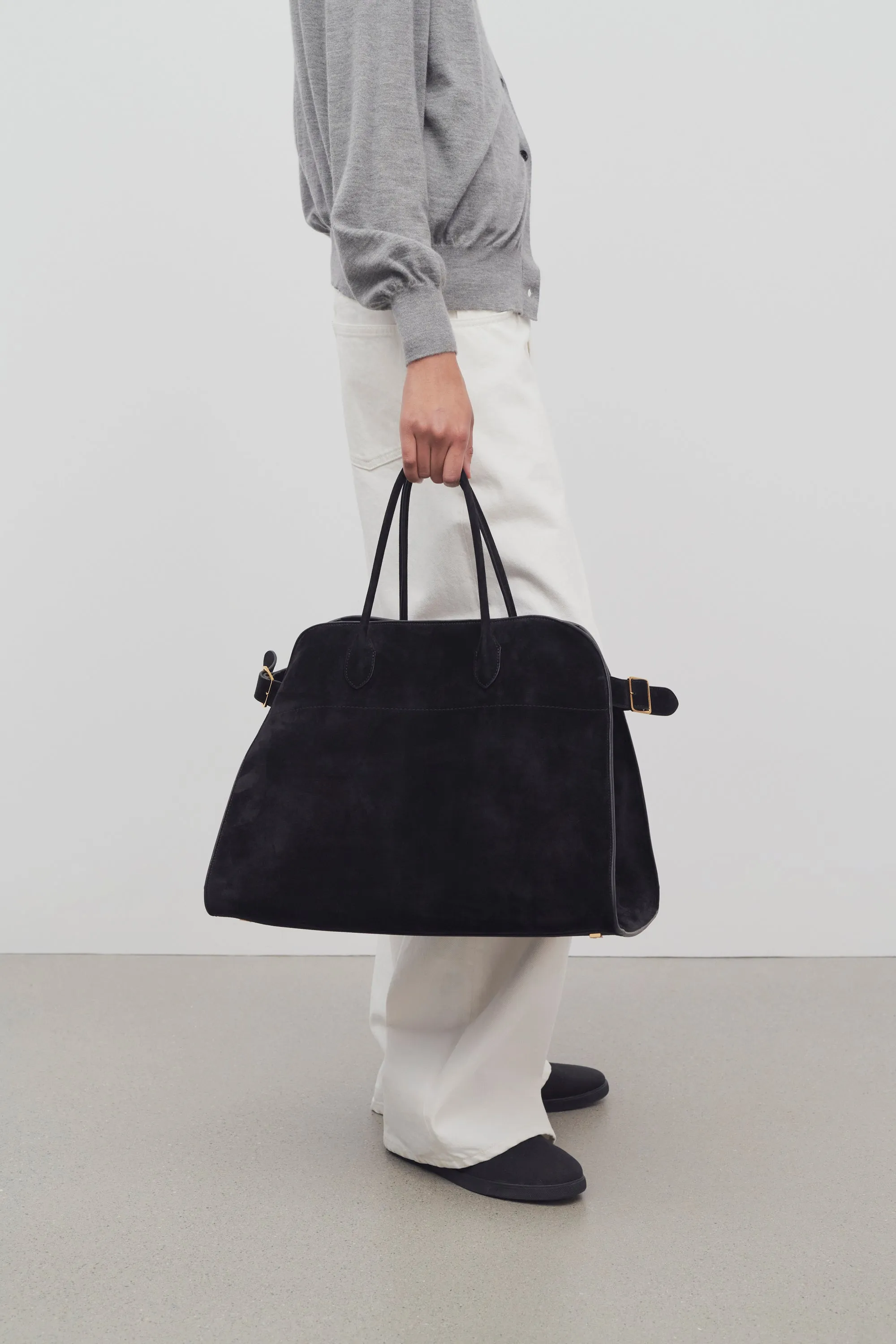 Soft Margaux 17 Bag in Suede sold by The Row product image thumbnail 4