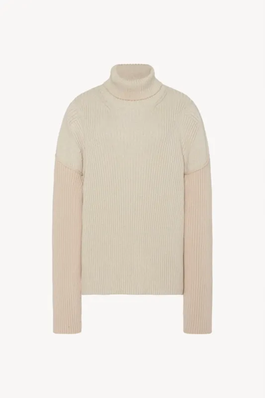 Dua Top in Cotton and Cashmere sold by The Row