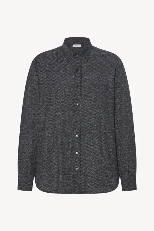 Cardiff Shirt in Cotton and Linen sold by The Row